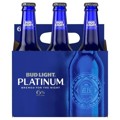 Budlight Platinum 6 pack bottle