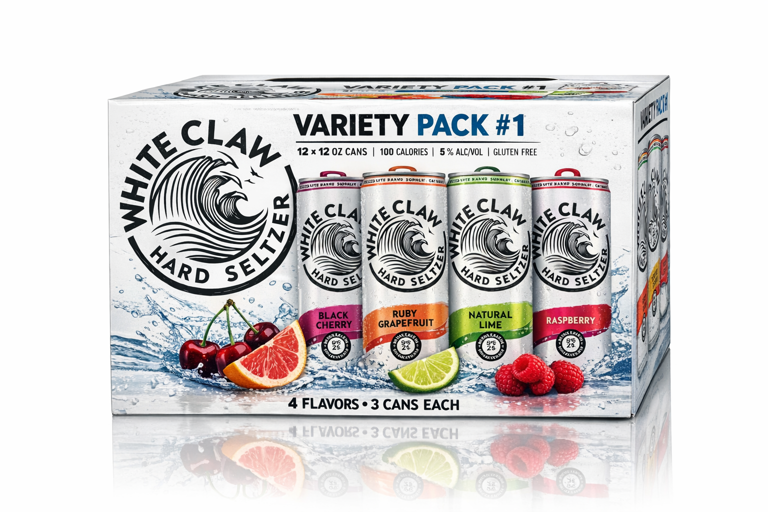 WHITE CLAW VARIETY #1 – 12 oz