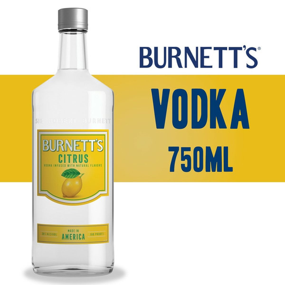 Burnett's Citrus Vodka 750 ml